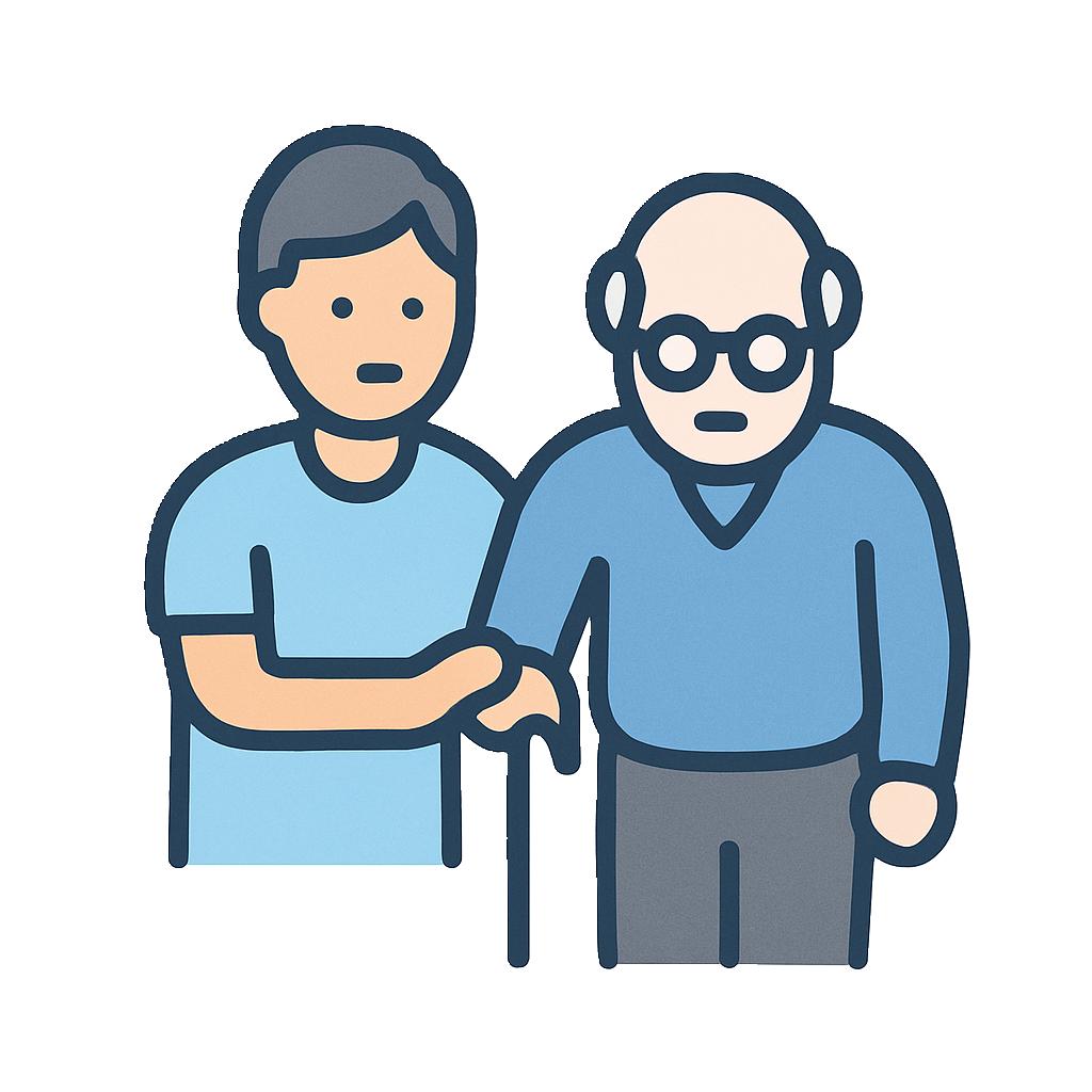 Accompanying Elderly Icon